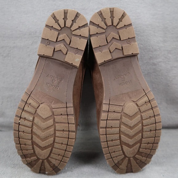 Rock & Candy Shoes Rock Candy Tavin Womens 8 Brown Faux Fur Lace Up